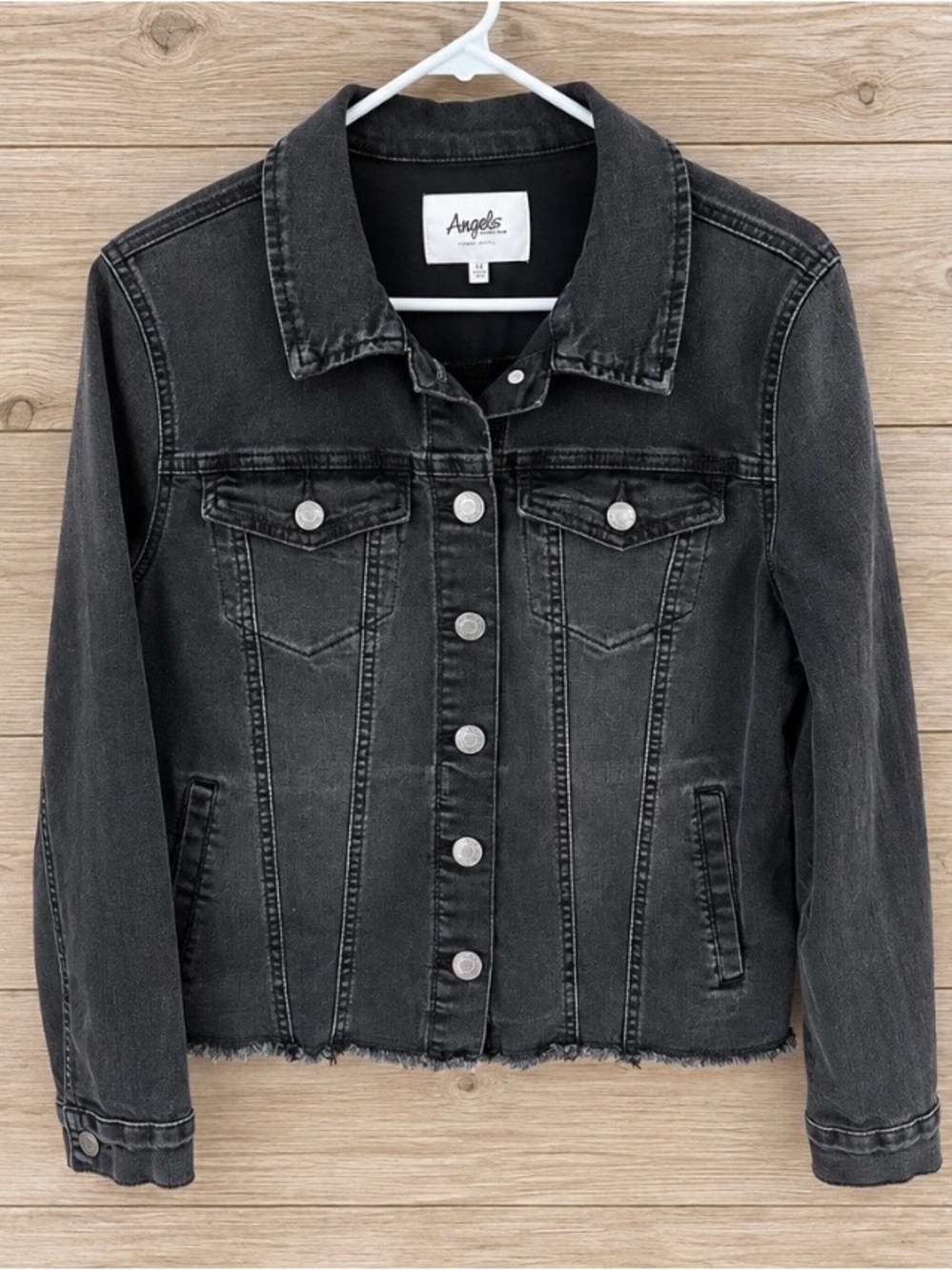 Angels Women's Black Denim Jacket